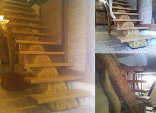 BaumStammTreppe_Robinie, Eiche